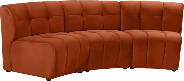 Meridian Furniture Limitless 3-Piece Cognac Modular Sectional-2
