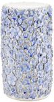 Currey & Company Jessamine Blue Accent Table with white Top -0