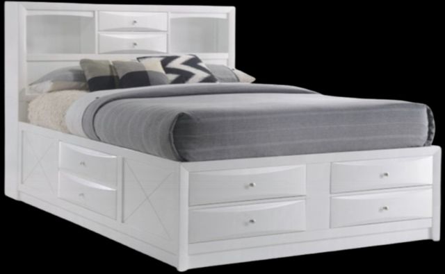 ACME Furniture Ireland White Queen Bookcase Bed-0