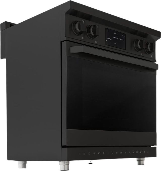 Induction Hardware 30" Black Stainless Steel Pro Style Induction Range-3