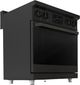 Induction Hardware 30" Black Stainless Steel Pro Style Induction Range-3