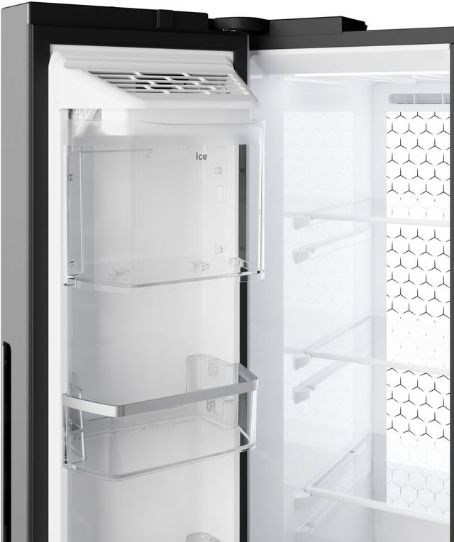 GE Profile™ ENERGY STAR® 36" 28.4 Cu. Ft. Fingerprint Resistant Stainless Steel Side-By-Side Refrigerator with Dual-Dispense AutoFill Pitcher and CustomSize™ Ice-3