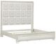 Pulaski™ Camila White King Upholstered Panel Bed-1