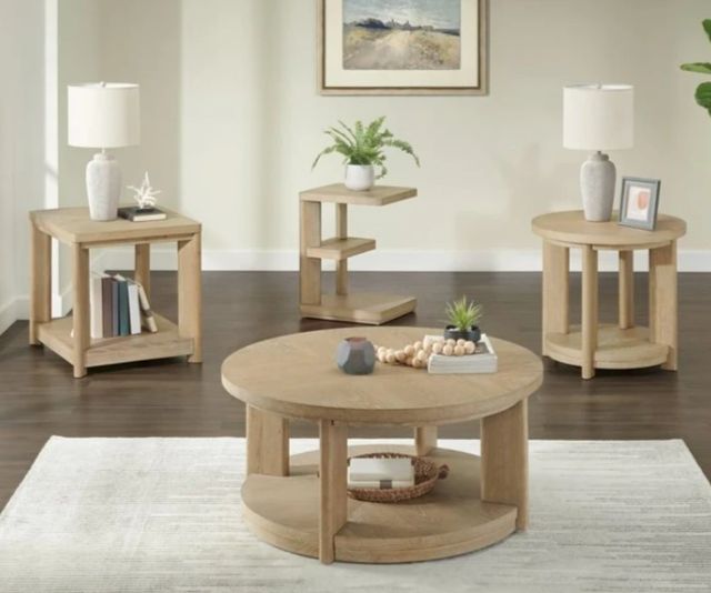 Emerald Home Pacific Grove Sandy Round Accent Table-1