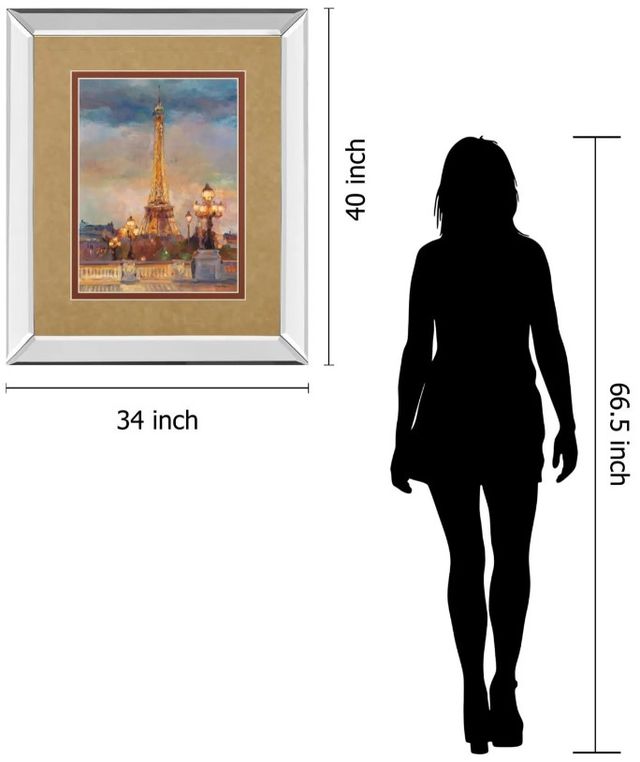 Classy Art The Beginning of the Evening by Marilyn Hageman Mirror Framed Wall Art-2