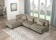 Homelegance® Traverse 4-Piece Taupe One-Arm Modular Sectional with Ottoman-1