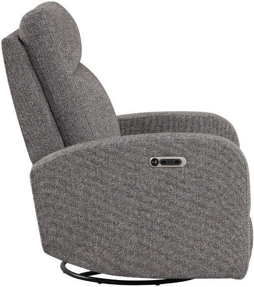 Parker House® Thriller Natural Beauty Gray Power Swivel Glider Recliner-2
