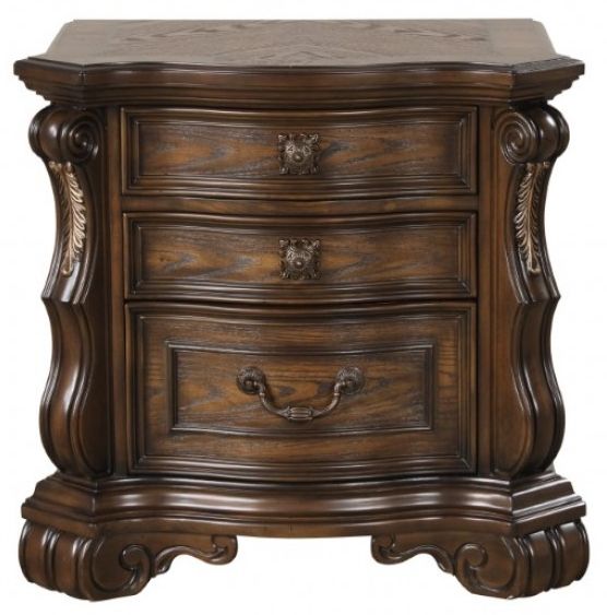 Furniture of America® Leovanni Dark Brown Nightstand-2