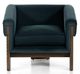 Four Hands Cairo Modern Velvet Smoke Chair-1