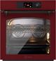 Ilve Nostalgie II 30” Burgundy Pyrolytic Single Electric Wall Oven with Burnished Trim-0