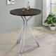 Coaster® Edgerton Dark Oak Bar Table with Chrome Base-3
