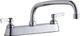 Elkay Chrome 8" Centerset Exposed Deck Faucet with 10" Arc Tube Spout and 2" Lever Handles-0