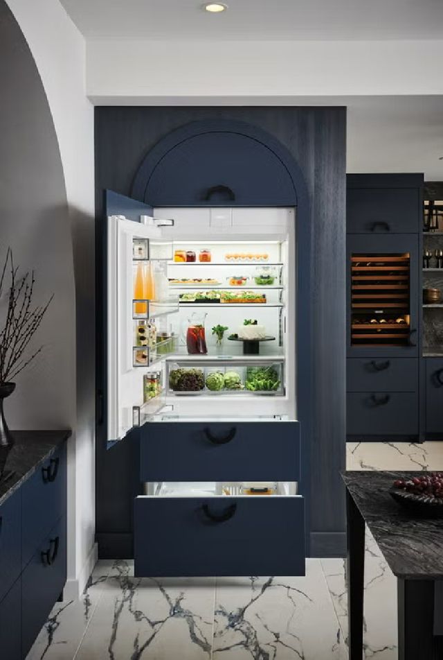 Sub-Zero® Designer Series 36" 19.6 Cu. Ft. Panel Ready Built-In Left Hinge Bottom Freezer Refrigerator-2