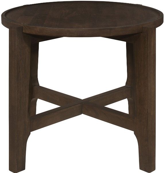 Coaster® Cota Dark Brown Round End Table-2