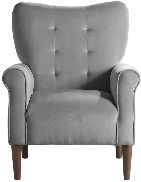 Mazin Furniture Kyrie Gray Upholstered Accent Chair-1