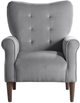 Mazin Furniture Kyrie Gray Upholstered Accent Chair-1