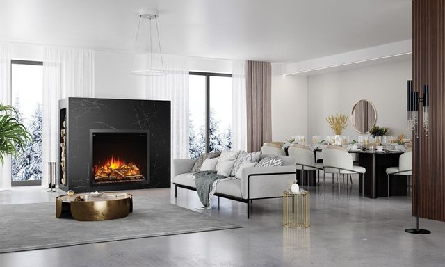 Napoleon Elevation™ Series 42'' Black Built-In Electric Fireplace-2