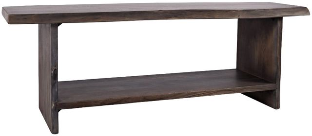 Jofran Inc. Global Archive Cooper Slate Live Edge Storage Bench-0