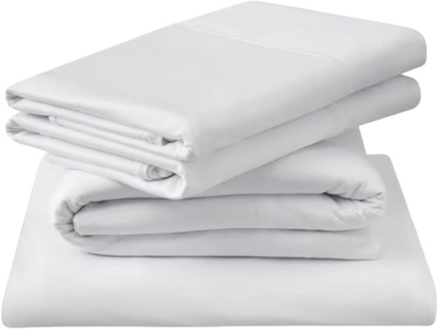 Tempur-Pedic® TEMPUR-Breeze® 3-Piece White TENCEL™ Lyocell Twin XL Sheet Set-0