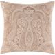 Surya Boteh Camel 20"x20" Toss Pillow with Polyester Insert-0