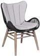 Armen Living Kylie and Mateo 5-Piece Gray/Natural/Truffle Outdoor Dining Set-4