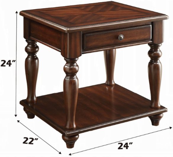 ACME Furniture Farrel Walnut End Table-2