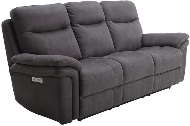 Parker House® Mason Charcoal Power Reclining Sofa with Power Headrest-0