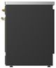 Ilve® Majestic III 30" Graphite Matte Pro Style Induction Range with Solid Door and Brass Trim-2