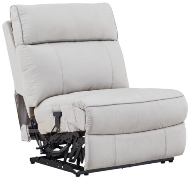 Signature Design by Ashley® Social Pointe 5-Piece Ash/Pearl Power Reclining Sectional with Storage Consoles-1