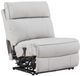 Signature Design by Ashley® Social Pointe 5-Piece Ash/Pearl Power Reclining Sectional with Storage Consoles-1