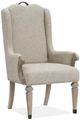 Magnussen Home® Marisol Fawn Upholstered Host Dining Arm Chair-0