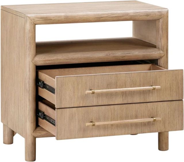 Modus Furniture Dorsey Granola 2-Drawer Nightstand-2