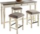 Steve Silver Co. Joanna Ivory/Mocha Sofa Table-0