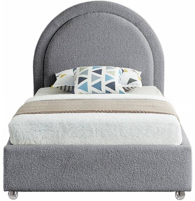 Meridian Furniture Milo Grey Twin Bed-1