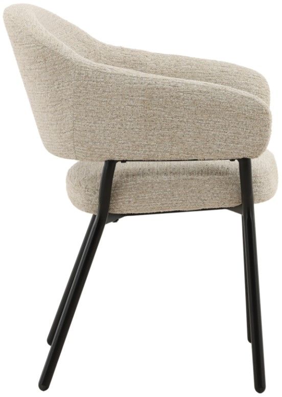 Dovetail Furniture Jory Ellery Taupe Dining Chair-2