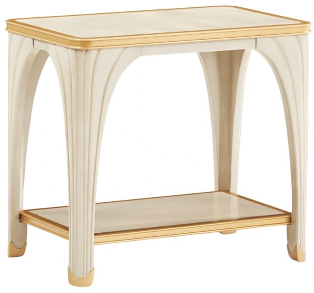 Michael Amini® La Terrazza Silver Mist Rectangular End Table-0