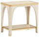 Michael Amini® La Terrazza Silver Mist Rectangular End Table-0