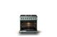 Viking® 5 Series 36" Splash Pro Style Dual Fuel (LP) Range with Brushed Brass Trim-1