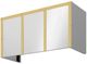 Zephyr Designer Collection 36'' x 18'' Satin Gold Duct Cover Banding Kit-0