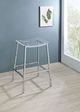 Coaster® Jovani Chrome/Clear 2-Piece Acrylic Backless Bar Stools Set-4