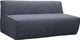 Edgewood Furniture Jax Grey Armless Sofa-0