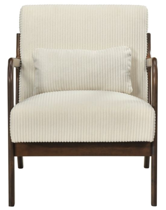 Homelegance® Twill Beige/Brown Accent Chair-2
