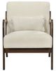 Homelegance® Twill Beige/Brown Accent Chair-2
