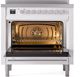 Ilve® Professional Plus II 36" White Pro Style Induction Range-3