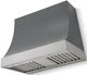 La Cornue CornuFé Marquee 36" Graphite Range Hood with Satin Chrome Trim-0