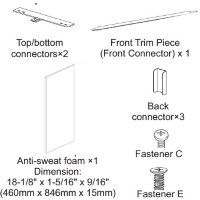 Monogram® Undercounter Refrigeration Side by Side Install Unification Kit-0