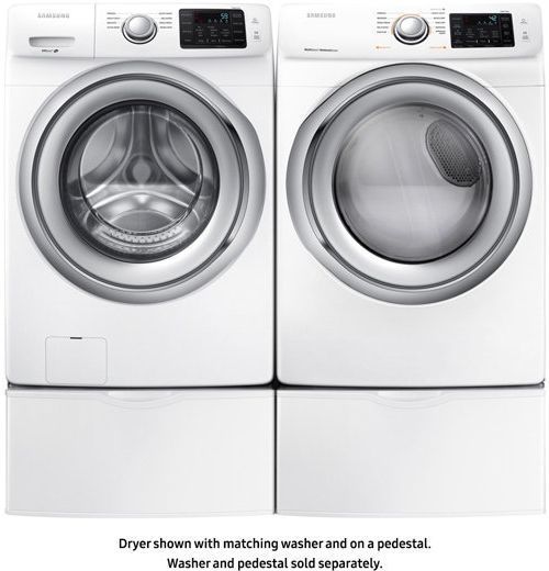 Samsung 7.5 Cu. Ft. White Front Load Gas Dryer-2