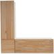 Linon Norah Black/Natural White Nook Bench with Cushion Set-4