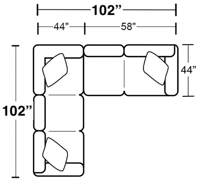 Jackson Furniture Royce 2-Piece Taupe L-Shape Sectional-2