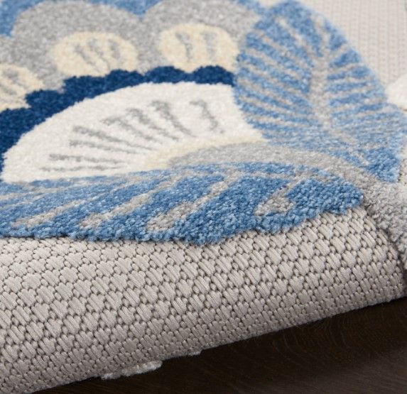 Nourison Home™ Aloha Blue Gray 5'x8' Area Rug-4